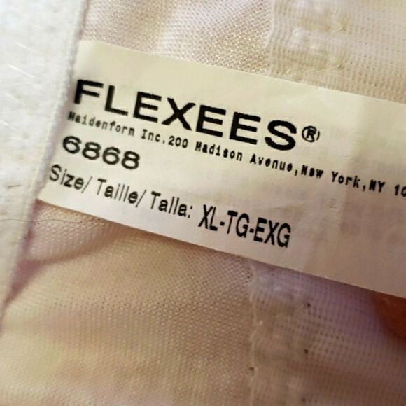 FLEXEES White XL Corset Shapewear Waist Trainer Body Shaper Slimming Contouring - Picture 3 of 4
